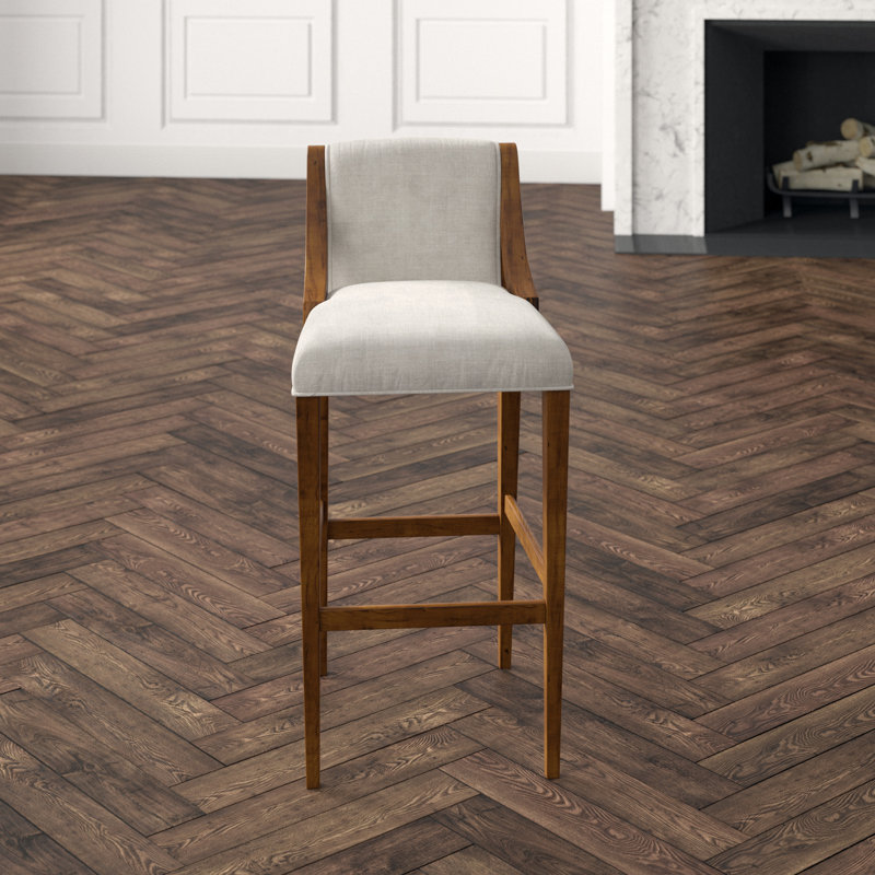 Evelyn Upholstered Counter Stool, Bordeaux, Bar Stool (30" Seat Height)