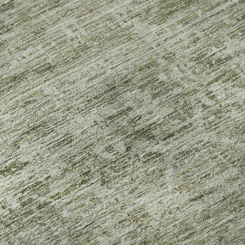 Tapis à rayures de qualité supérieure lavable à la machine AMF1746, Rond 8 pi