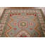 Tapis oriental gris à motif géométrique Kazak
