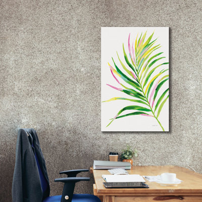 Bay Isle Home™ 'Colorful Tropical Leaf 2' by Danhui Nai Canvas Wall Art