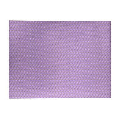 Tapis bleu à rayures losanges