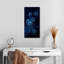 Méduse bleue brillante-381828861