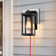 Niyae 11" Classic Outdoor Wall Sconce with Built-in GFCI Outlet 1 Light in Matte Black