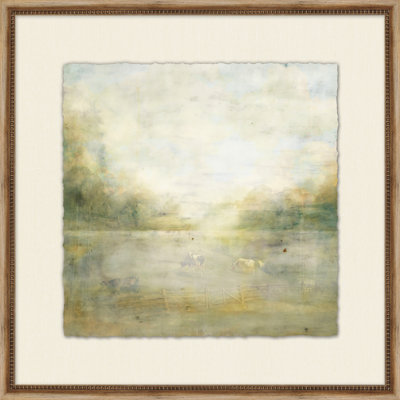 «Unsettled province 5», peinture encadrée sur papier