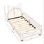 Lit plateforme simple touffeté Kallel-1940744166