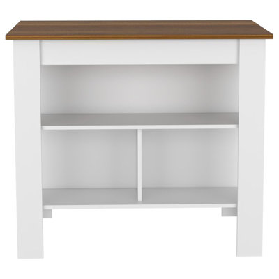 Arnesto 2 Piece Kitchen Set, Kitchen Island + Utility Sink Cabinet
