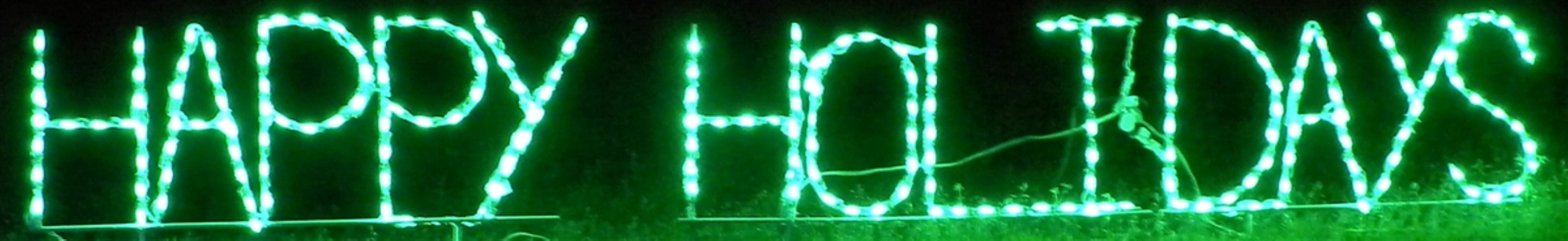 Lori's Lighted D'Lites Happy Holidays Block Letter Sign Christmas ...