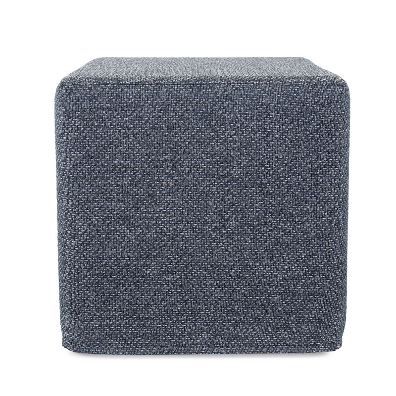 Ashle Upholstered Ottoman, Indigo 100% Polyester