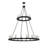 28 - Light Dimmable Tiered Chandelier
