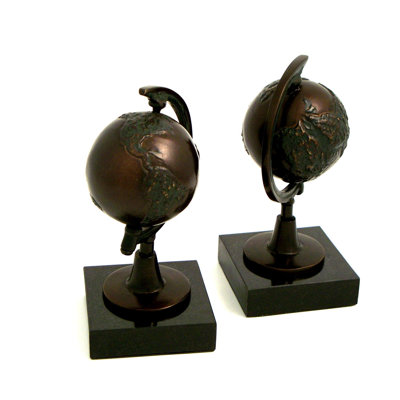 Traditional Metal Non-Skid Bookends