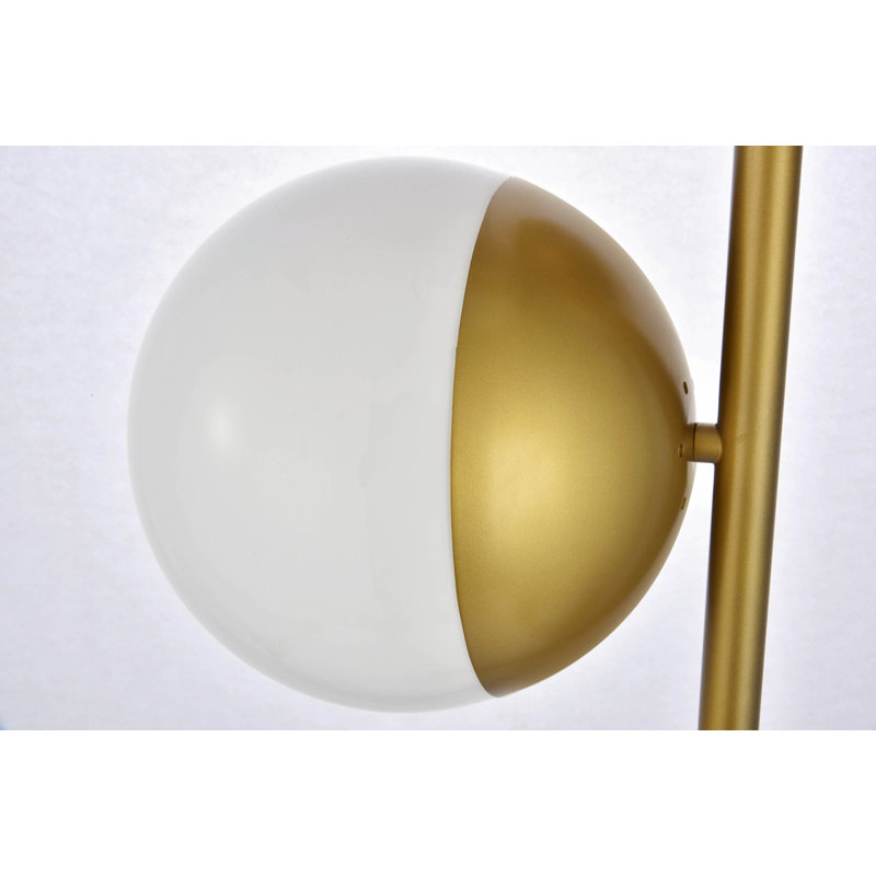 Yearby 65.5'' Tree Floor Lamp, Brass, Frosted White