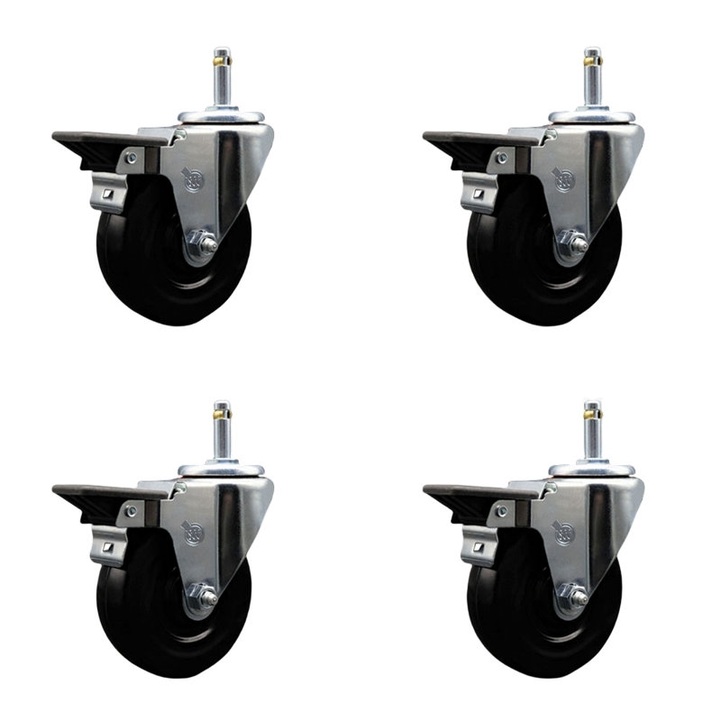 Hard Swivel Grip Ring Stem Caster