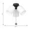Visual Comfort Fan 3-light Dimmable Emile Ceiling Fan Light Kit in Midnight Black finish-1881264770