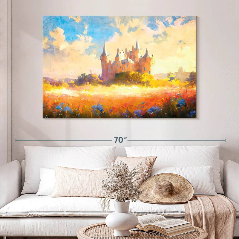 Ashelle Dreamy Castle Blooms, H 34 po x l 51 po