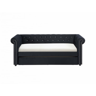 Daybed with Built-in pull-out Trundle Bed