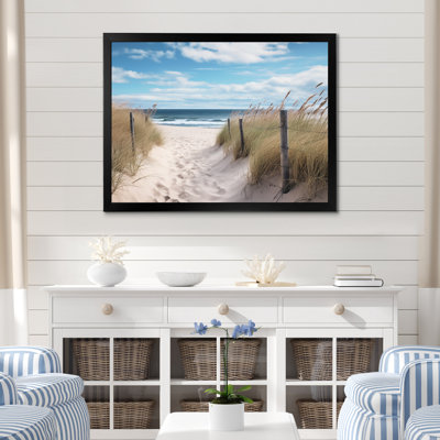 Tranquility Path To Dune Beach VI - Coastal Beach Sand Canvas Art