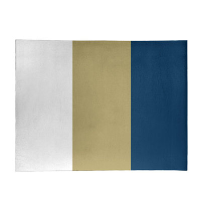 Tapis doré/bleu