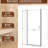 Semi - Pivot Shower Door Matte Black, 32" W 72" H, 6Mm / , Reversible Left/Right, Zero Leakage Design Door, X 1/4"  6Mm  Glass, Impact , Dual Layer Base Protection-128897305