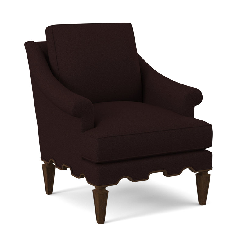Chaise Palm Beach, Noyer américain, Lin de Venise