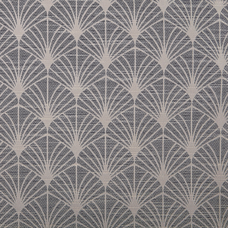 Navy Art Deco Blackout Polyester Curtain Panel with Rod Pocket