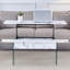 Table basse multifonctionnelle à plateau relevable - essentielle pour les maisons modernes. Pieds en verre trempé, plateau relevable. Parfaitement adapté aux salons et aux bureaux.-27626464