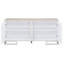 Finition de l'armoire console avec aspect marbre blanc - Rangement polyvalent et rehaussant votre entrée