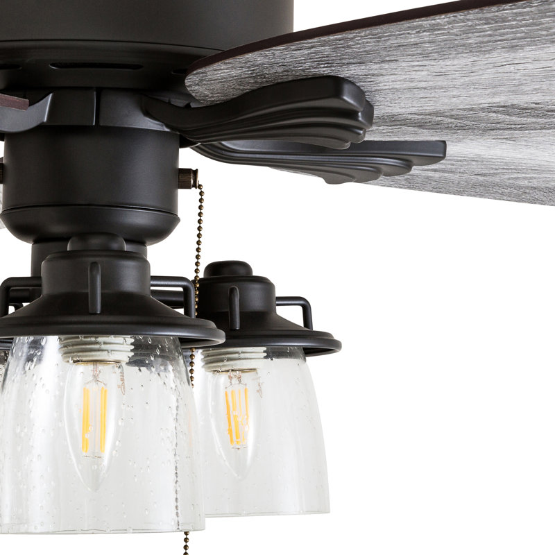 Curran 52'' Ceiling Fan with Light Kit, Remote