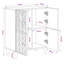60cm Solid Wood Sideboard