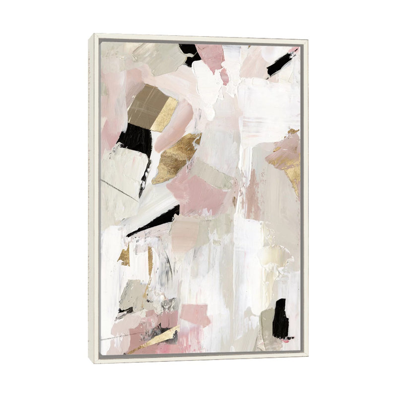 «Black Rose Gold I», reproduction d'art sur toile encadrée, H 40 po x l 26 po, Impression encadrée sans passe-partout