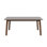 Rectangular Wooden Mid-Century Modern Dining Table In Walnut