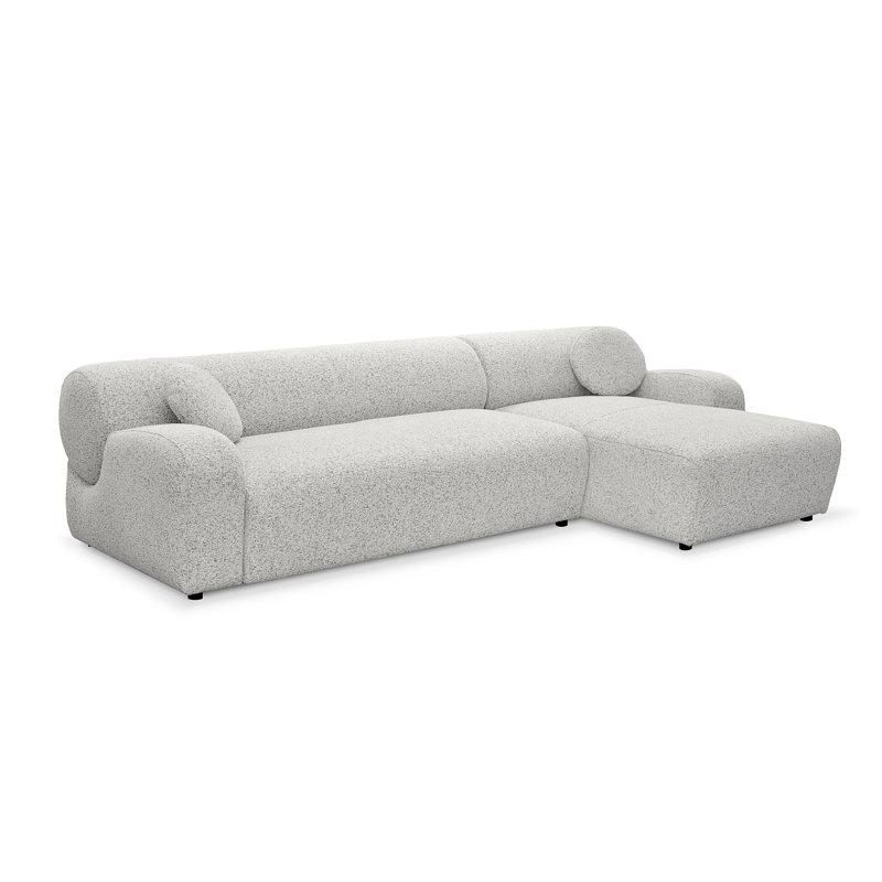 4 Seater Corner Sofa, Right Hand Facing, White