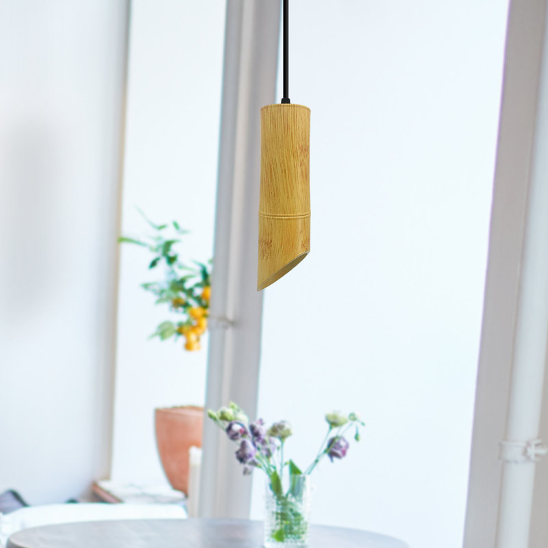 Zuccaro 1 - Light Wooden Geometric Pendant