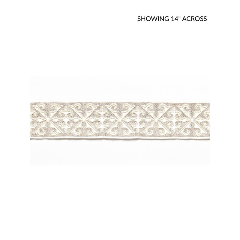 SAXONY EMBELLISHED TAPE, Pearl