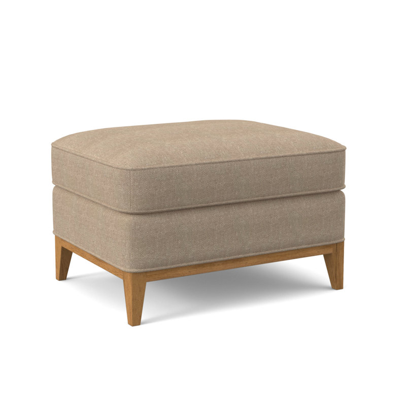 Sonoma Ottoman, Margaret Lagoon Polyester Blend, Amber