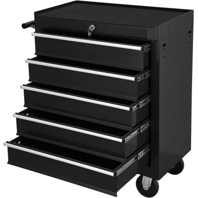 5-drawer Metal Rolling Tool Chest With Wheels,tool Storage Cabinet With Locking System,toolbox With Wheels For Garage,warehouse,workshop -  17 Stories, 88842F69052943FAA31FD388ADC11782