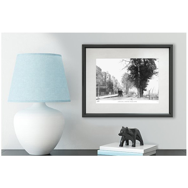 Chelsea, Cheyne Walk 1890 by Francis Frith - Single Picture Frame Print, 28cm H x 36cm W x 2.3cm D