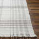 Flurie Recycled P.E.T Dark Gray Flatweave Area Rug