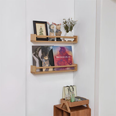 Tablette murale en bois massif