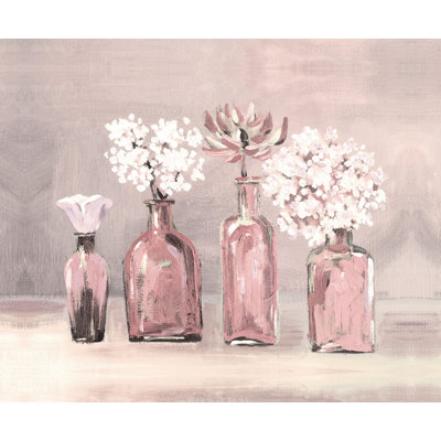 " Blush Floral Jars "