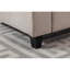 Canapé modulaire réversible en tissu de lin de 106 po avec pattes interchangeables, repose-pieds et USB-22978284