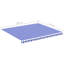 Dakota Fields 380cm W x 345cm D Fabric Blue/White Cover Retractable Patio Awning-1401943551