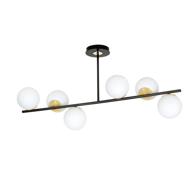 Gambier 6 - Light Unique/Statement Pendant, Black