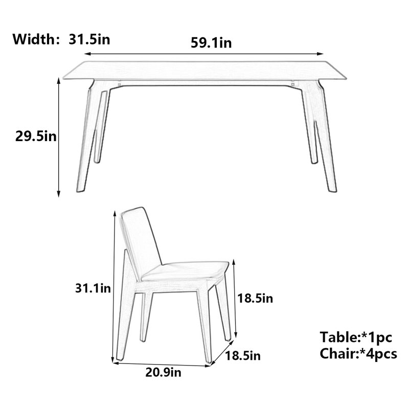 Sweyn, 29.5"H x 59.1"L x 31.5"W