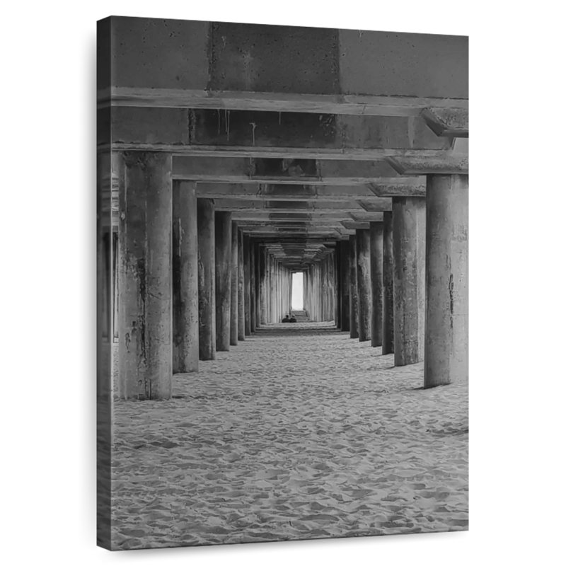 Quai Aletra noir et blanc, H 45 po x l 30 po