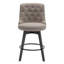 Tabouret de comptoir pivotant de 26 po avec pieds en bois-324396248