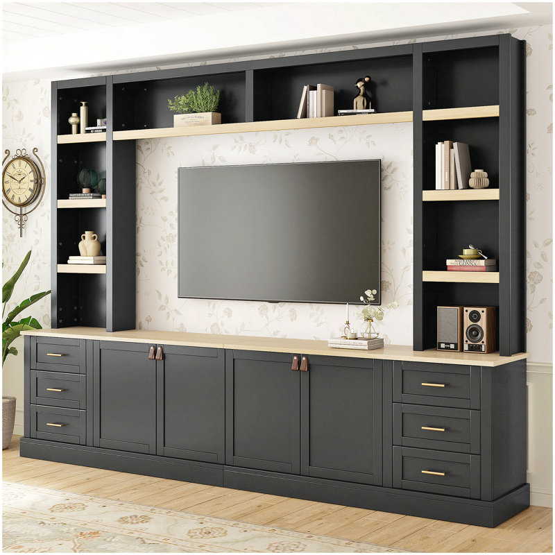 Entertainment Center For Tvs Up To 75", Black