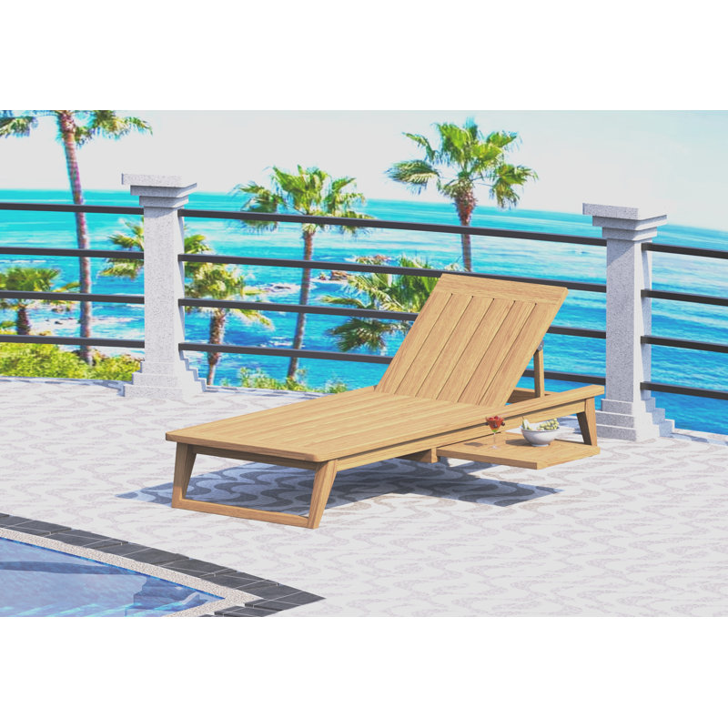 Veranda Outdoor Teak Chaise Lounge