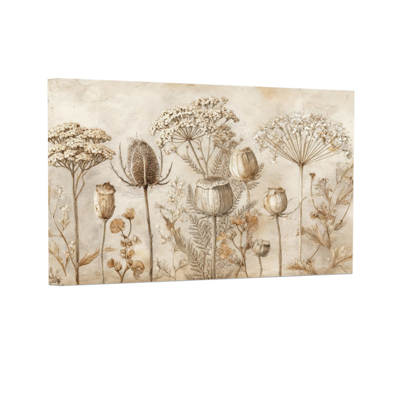 Arrangement floral de plantes dans des tons neutres, H 24 po x l 36 po