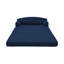 Canapé pliable à deux places en velours côtelé avec coussin moelleux-363474768