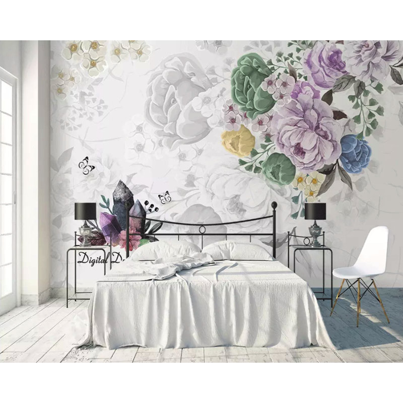 Murale rétro Hombach, L 114 po x l 204 po